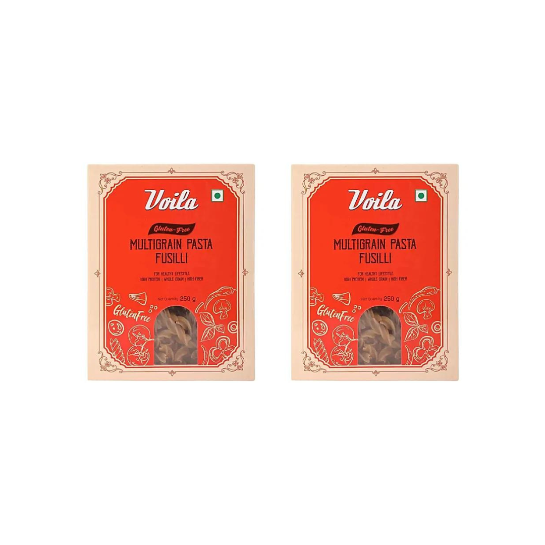 Voila Gluten Free Multigrain Pasta Fusilli 250g (PACK OF 2) 