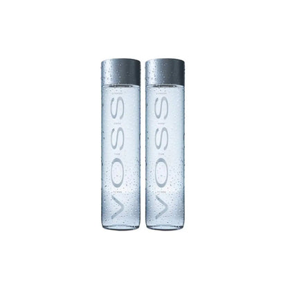 voss still water 800ml pack of 2 premium glass bottle water