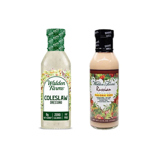 Walden Farms Calorie Free Coleslaw Dressing, 355ml + Walden Farms Calorie Free Dressing Russian 355ml (Combo Pack)