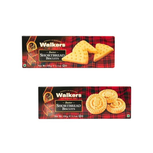 Walkers Shortbread Triangles, 150g + Walkers Walkers Shortbread Round, 150g (Combo Pack)