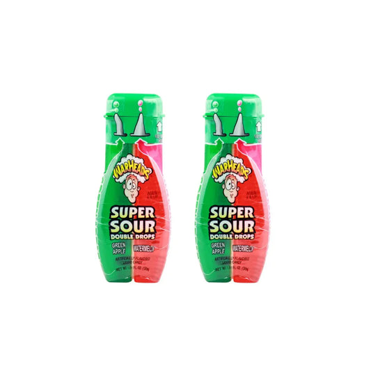 Warheads Super Sour Green Apple & Watermelon Double Drops 30ml (Pack of 2)