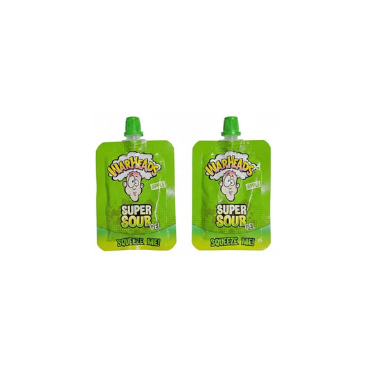 Warheads Apple Super Sour Gel, Squeeze Pouch, 20g, Pack of 2