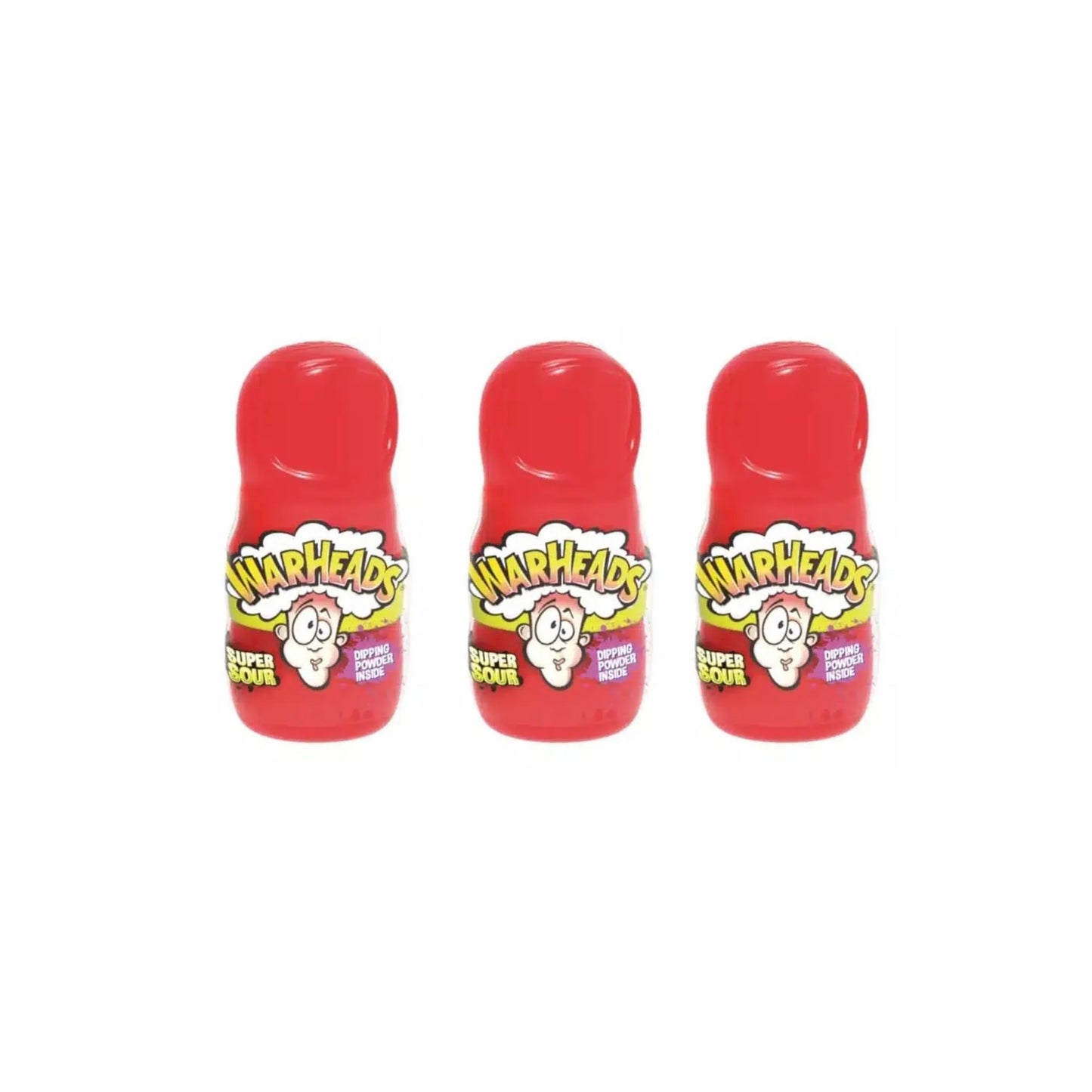 Warheads Super Sour Dipping Powder Inside Starwberry Flavour 40g (Pack of 3)
