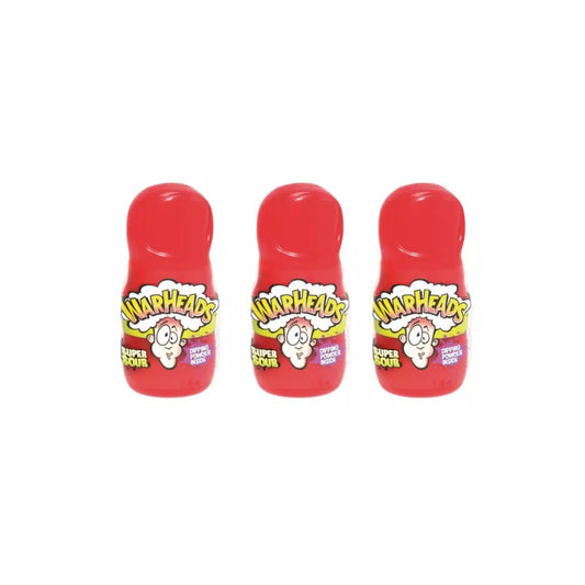 Warheads Super Sour Dipping Powder Inside Starwberry Flavour 40g (Pack of 3)