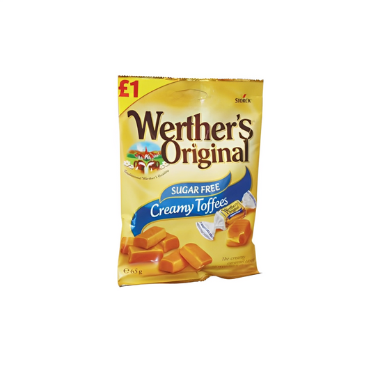 Werther's Original Sugar Free Creamy Toffees, 65g