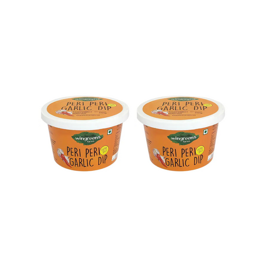 Wingreens Farms Peri Peri Garlic Dip 150g (Pack of 2) 