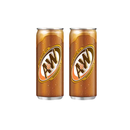 A&W Root Beer Rasa Sarsaparilla 330ml pack of 2 imported soda cans