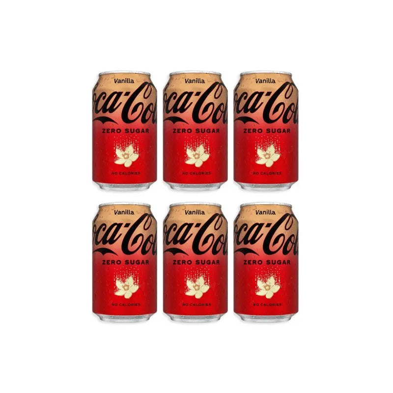 coca cola vanilla zero sugar pack of 6