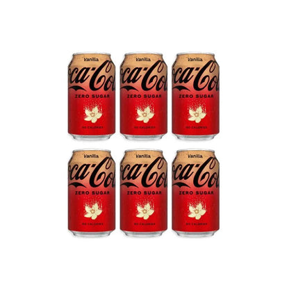 coca cola vanilla zero sugar pack of 6