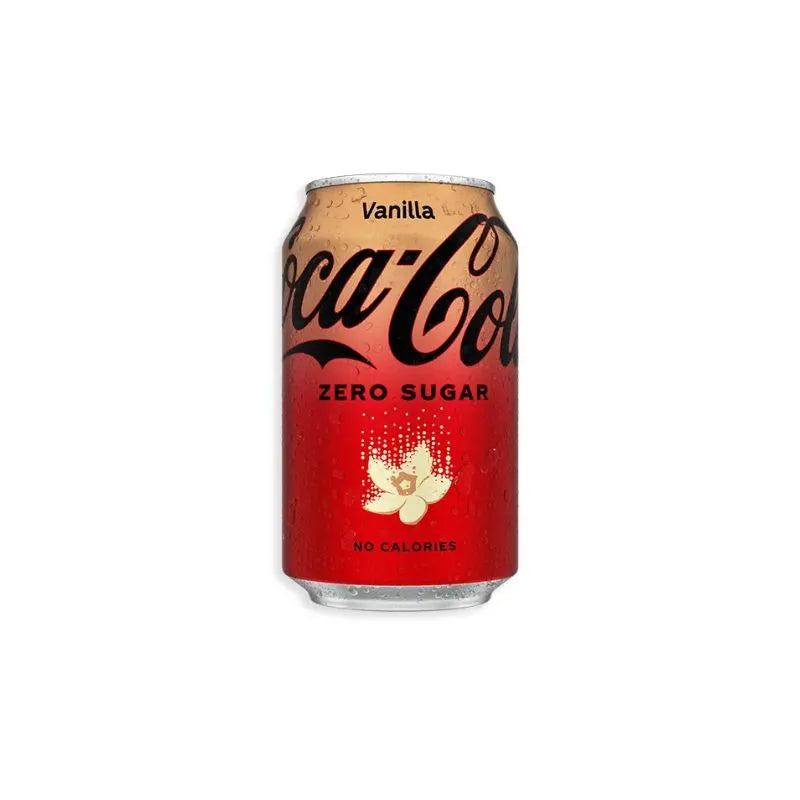 coca cola zero sugar vanilla can 330ml imported