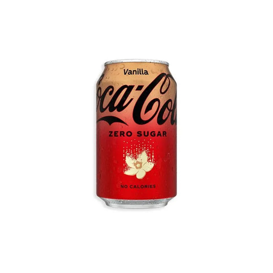 coca cola zero sugar vanilla can 330ml imported