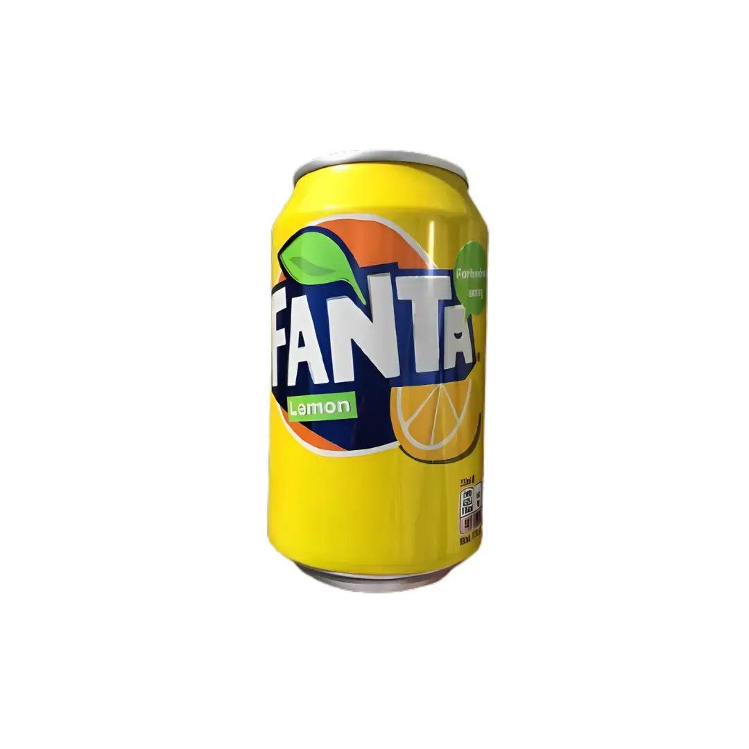 Fanta Lemon Soda 330ml can refreshing citrus soft drink