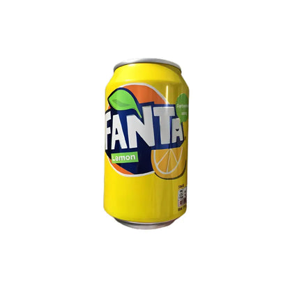 Fanta Lemon Soda 330ml can refreshing citrus soft drink