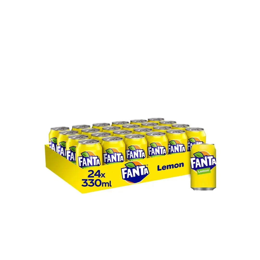 Fanta Lemon Soda 330ml Can Citrus Soft Drink