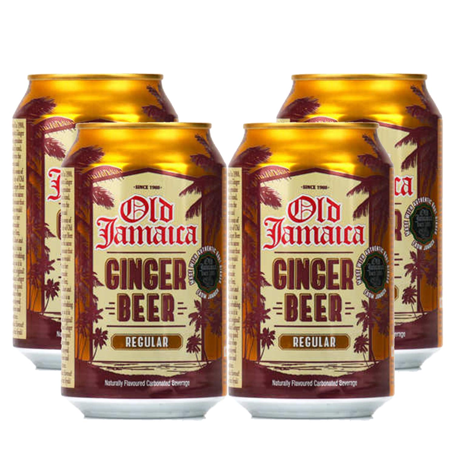 luckystore Beverages > Imported Beverages Old Jamaica Ginger Beer Drink, 330ml (Pack of 4)