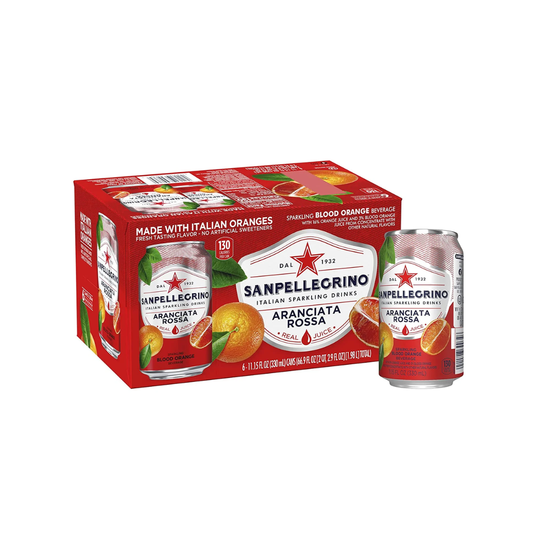luckystore Beverages > Imported Beverages San Pellegrino Aranciata Italian Sparkling Blood Orange, 6x330ml