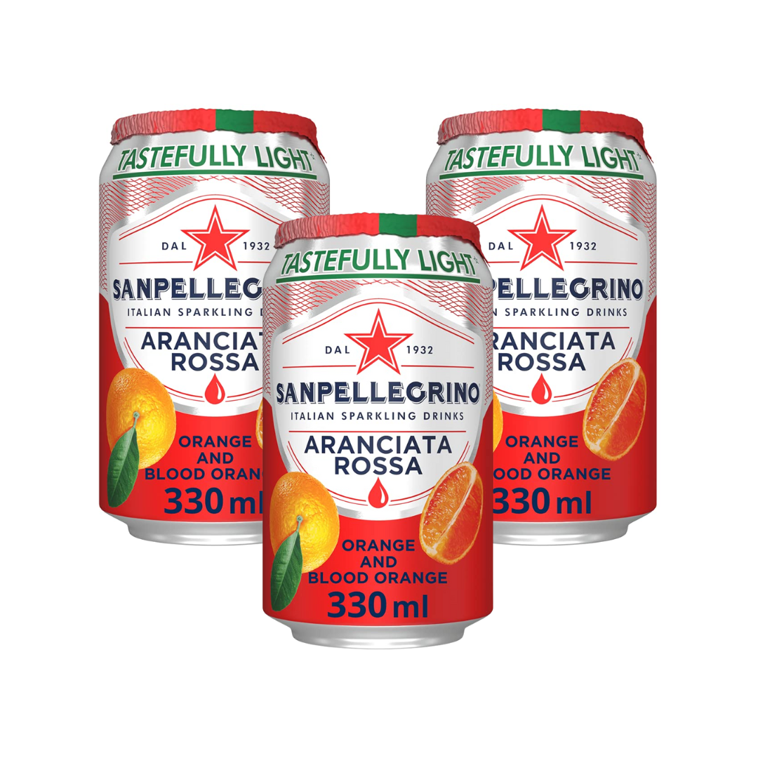 luckystore Beverages > Imported Beverages San Pellegrino Aranciata Rossa Sparkling Blood Orange, 3x330ml