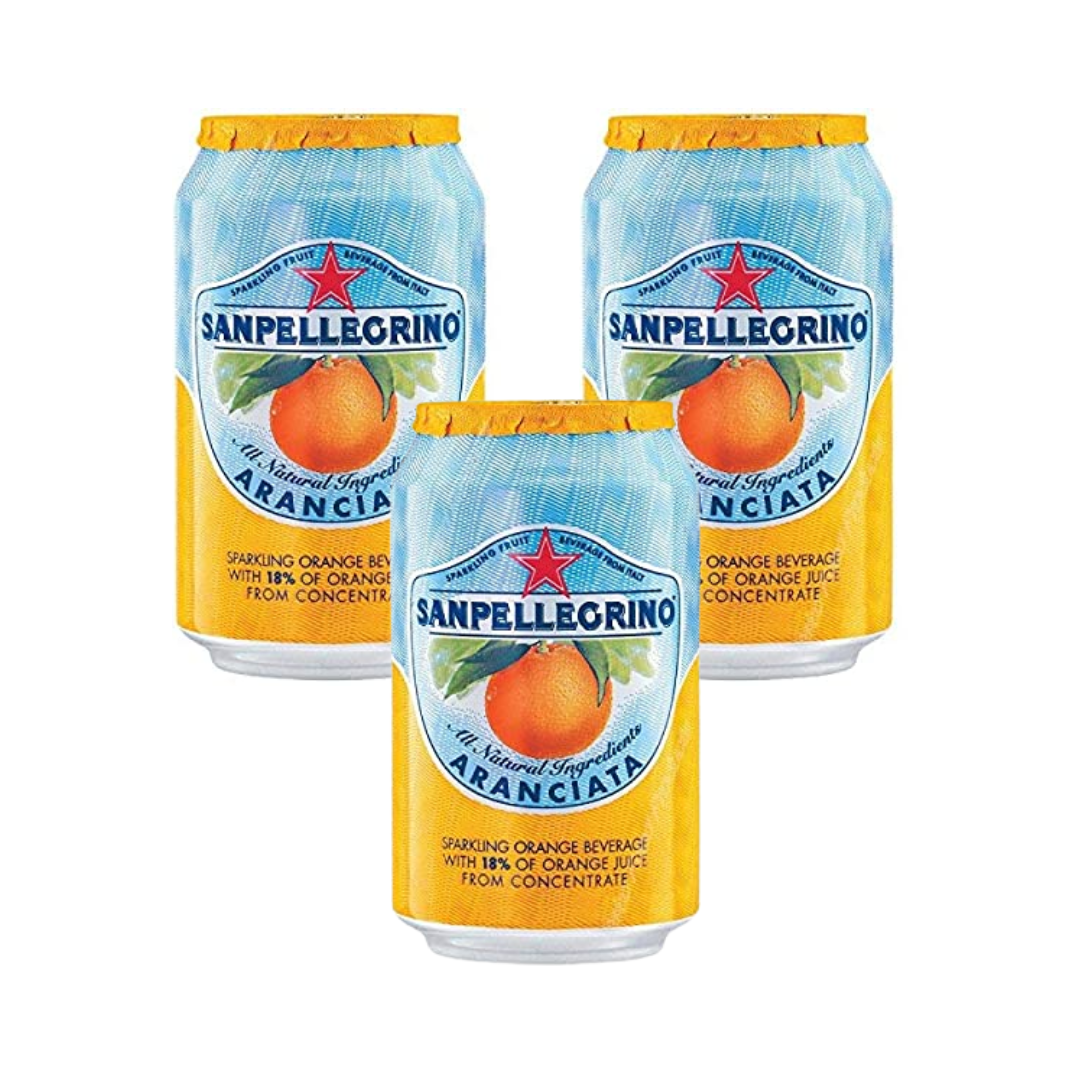 luckystore Beverages > Imported Beverages San Pellegrino Aranciata Sparkling Orange, 330ml ( Pack of 3) (Imported)