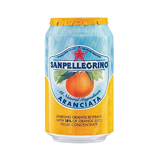 luckystore Beverages > Imported Beverages San Pellegrino Aranciata Sparkling Orange Drink, 330 ml