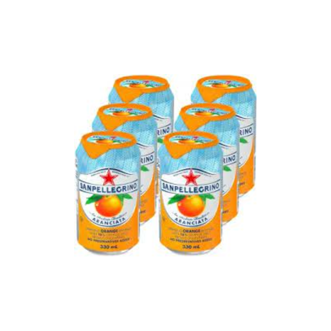 luckystore Beverages > Imported Beverages Sanpellegrino, Aranciata Sparkling Orange Flavour Drink, 6x330ml
