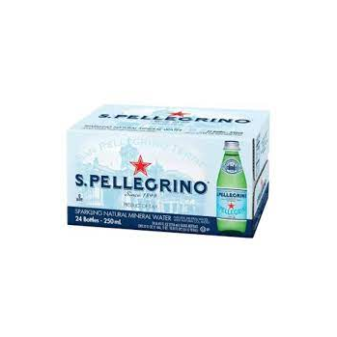 luckystore Beverages > Mineral Water > Imported Beverages San Pellegrino Sparkling Natural Mineral Water Bottle, 24 X 250 ml, Imported