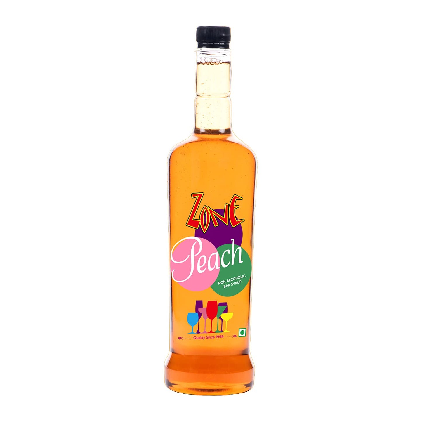 Buy Zone Peach Flavour Bar Syrup Bottle