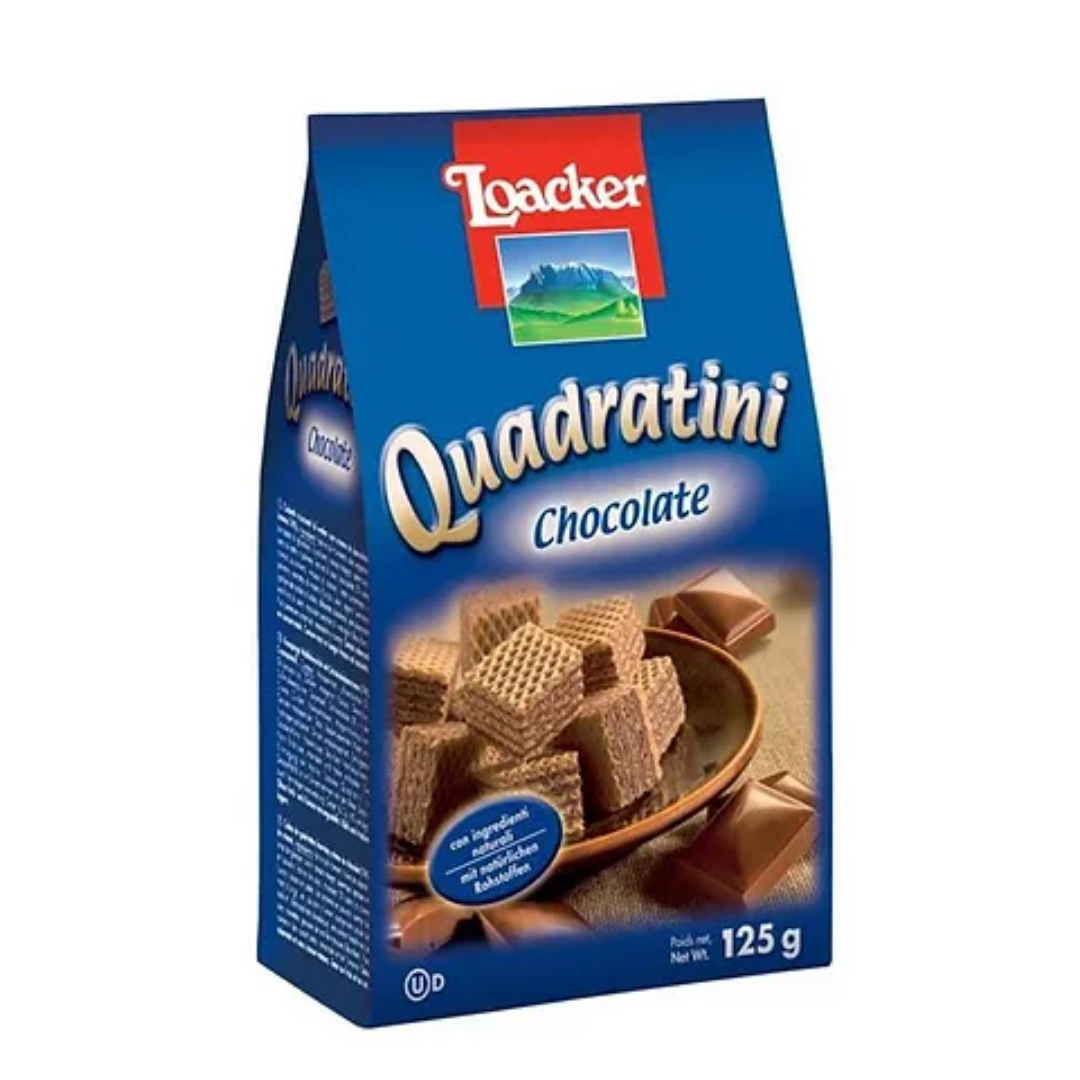 luckystore Biscuits & Cookies Loacker Quadratini Chocolate wafers 250g