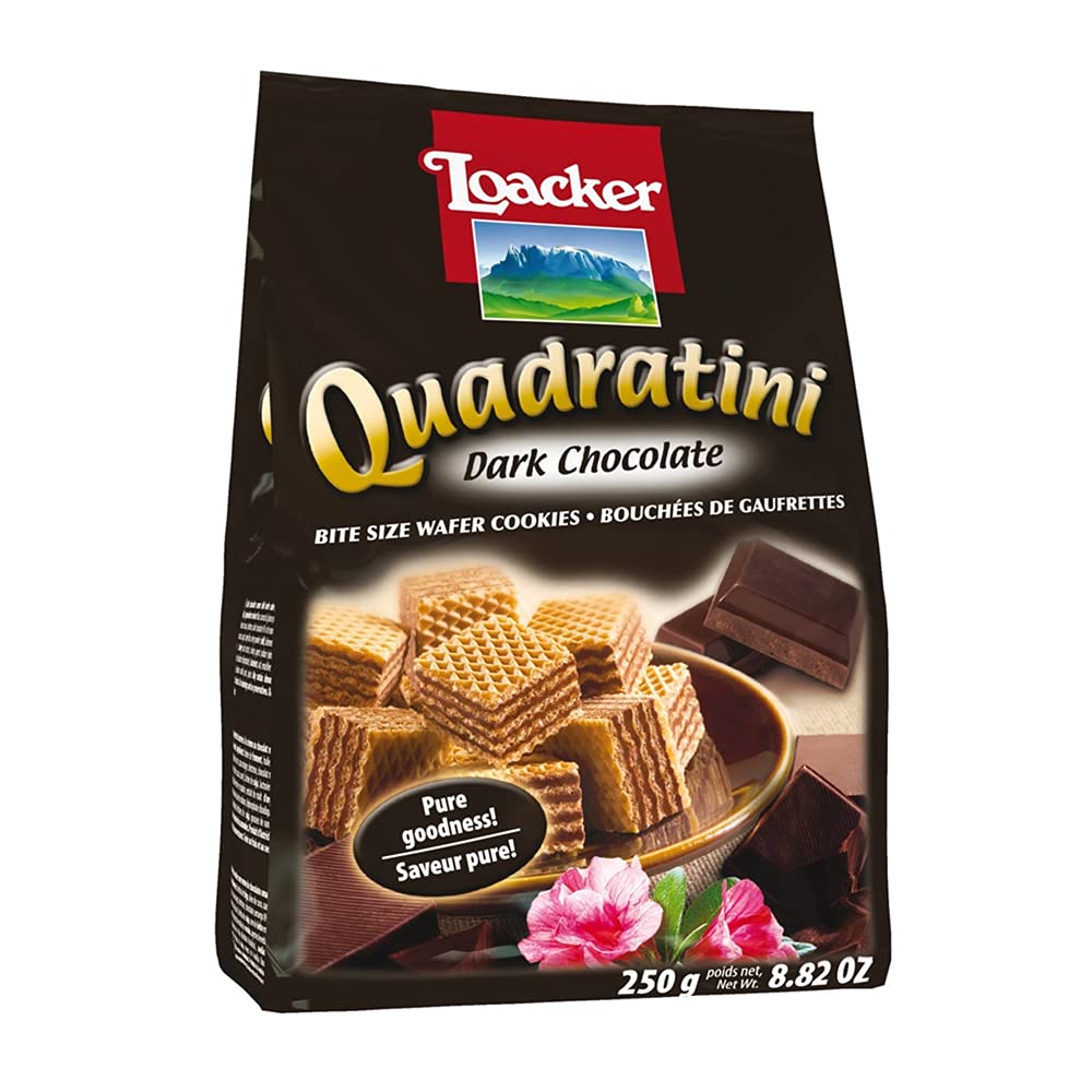 luckystore Biscuits & Cookies Loacker Quadratini Dark Chocolate 250g