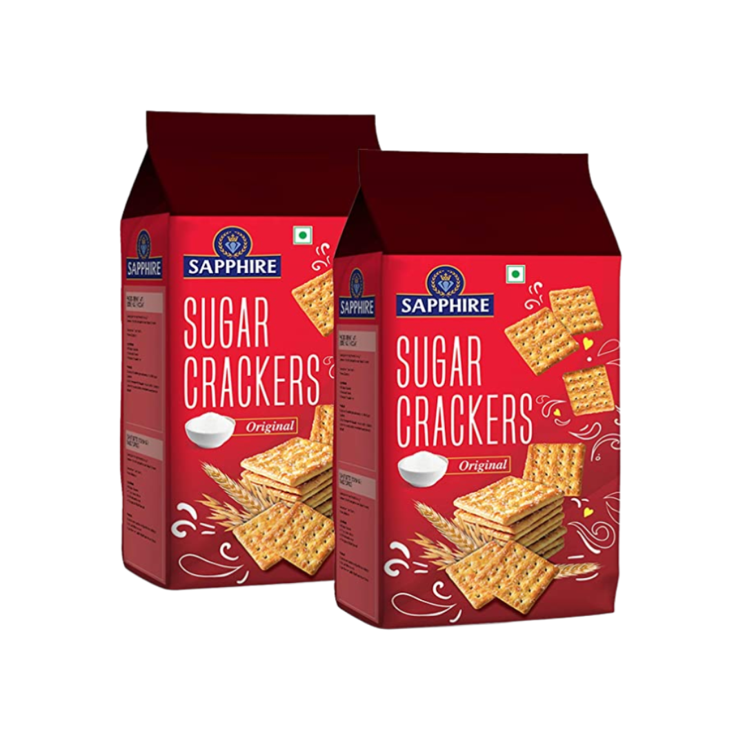 luckystore Biscuits & Cookies > New Arrivals Sapphire Sugar Crackers, 350g (Pack of 2)