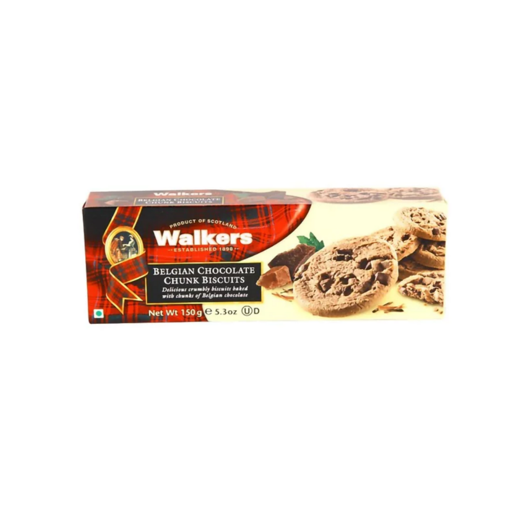 Buy Walkers Belgian Chocolate Chunk Biscuits