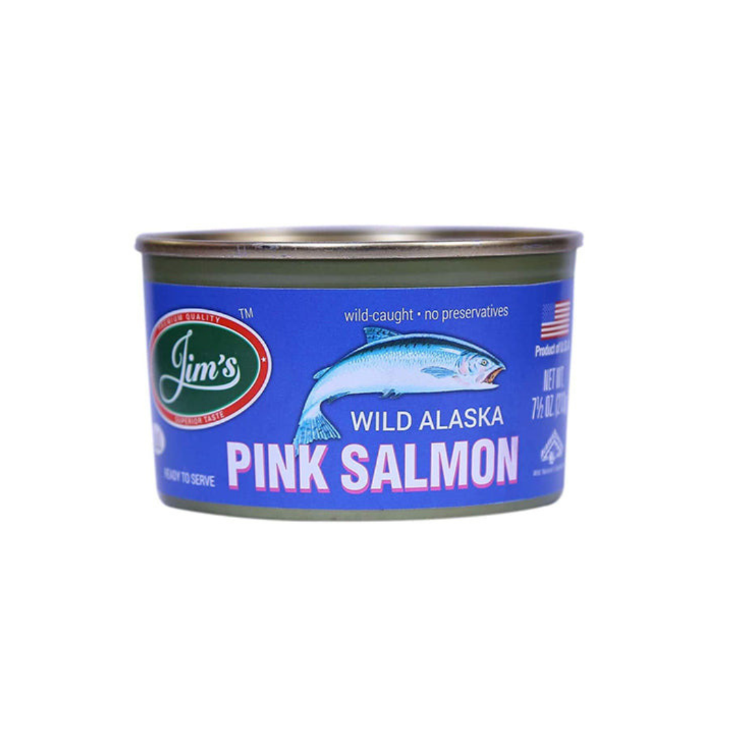 luckystore Canned Foods Jim's Wild Alaska Pink Salmon, 418g