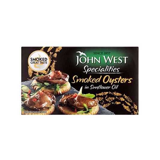 luckystore Canned Foods John West Smoked Oysters in Sunflower Oil (65g)