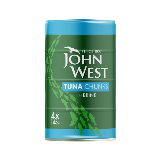 luckystore Canned Foods John West Tuna Chunks in Brine 4 x 145g