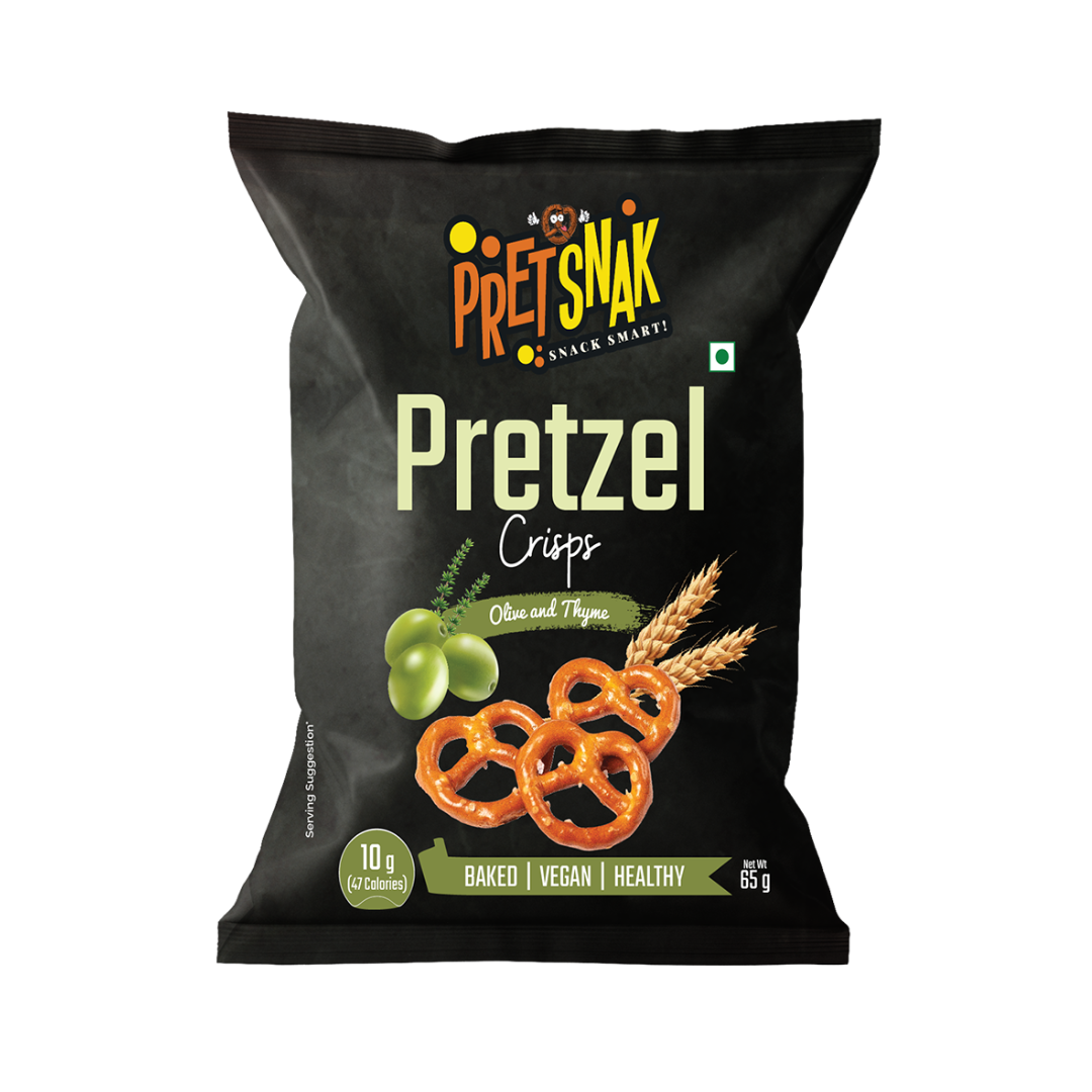 Buy Pretsnak Pretzel Crisps Olive and Thyme Chips
