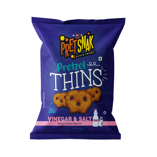 Buy Pretsnak Pretzel Thins Salt and Vinegar Cracker