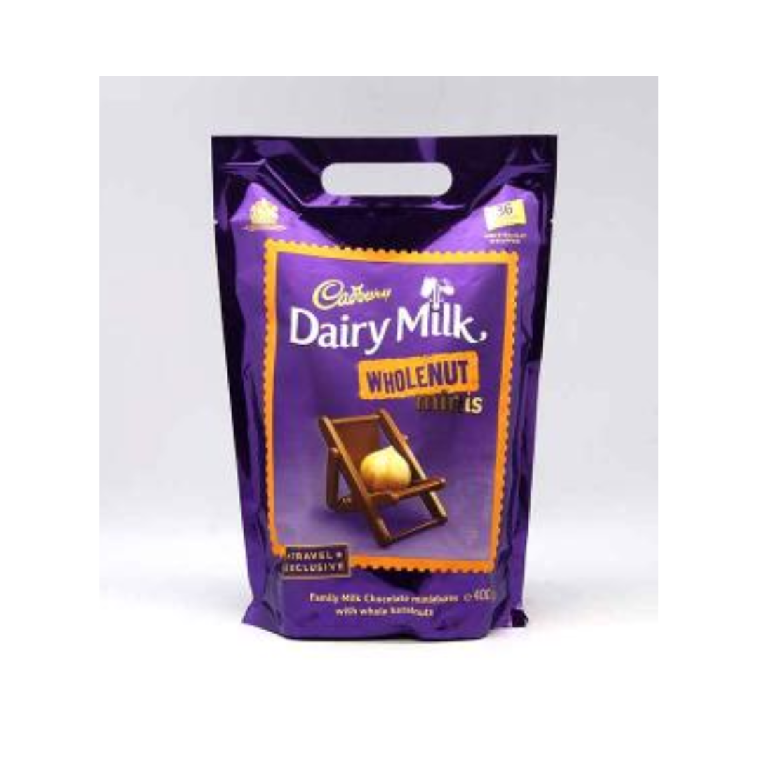 luckystore Chocolates > New Arrivals Cadbury Dairy Milk Wholenut Minis. 400g