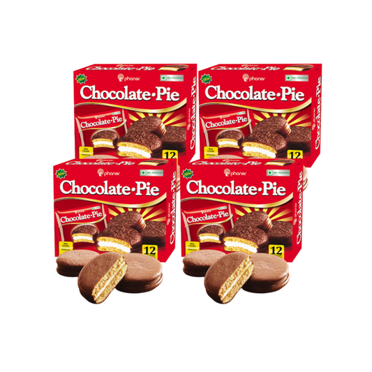 luckystore Chocolates Phaner Chocolate Pie, 300 Grams, 12 Individually Packed Chocopies in Each Box (4)