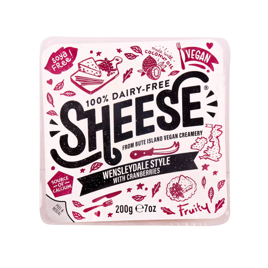 luckystore Frozen > Cheese Sheese Dairy Free Wensleydale Style With Cranberries 200g