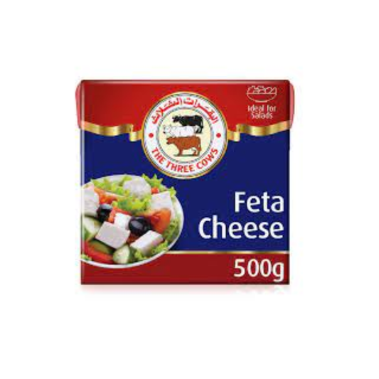 luckystore Frozen > Cheese The Three Cows Feta Cheese, 500g