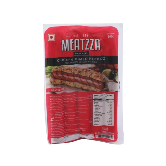 luckystore Frozen > Meat, Fish & Seafood > Chicken Meatzza Chicken Jumbo Hot Dog Sausages 500g