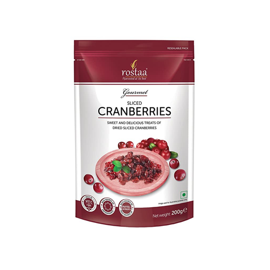luckystore Healthy Foods > Nuts & Berries > Nuts & Berries Rostaa Gourmet Sliced Cranberries 200g
