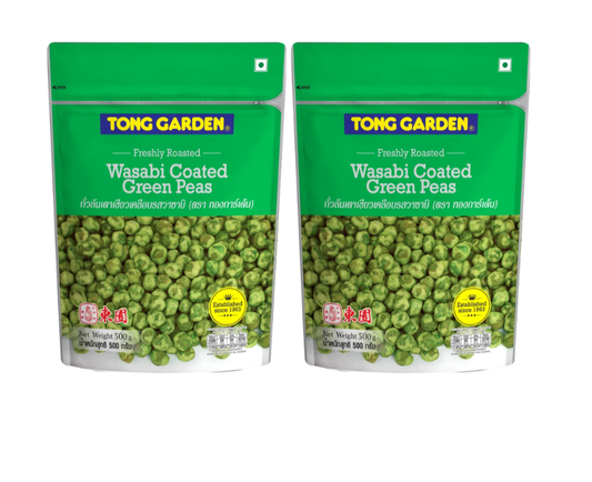 luckystore Healthy Foods > Nuts & Berries Tong Garden Wasabi Coated Green Peas 500g (Pack of 2)