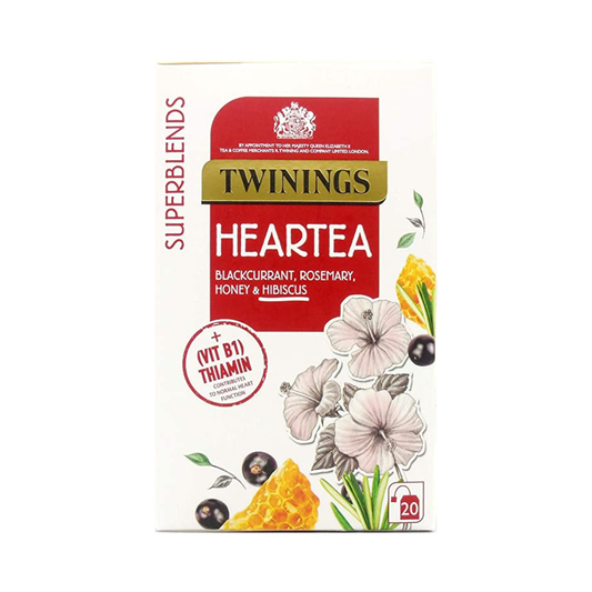 luckystore Imported Tea Twinings SuperBlends Heartea, Herbal Tea 20 Bags
