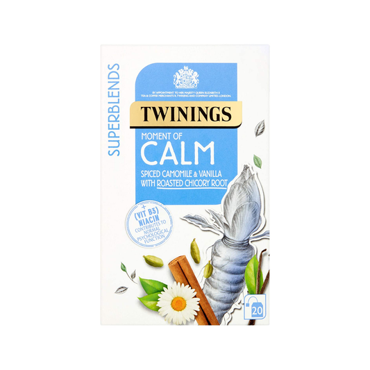 luckystore Imported Tea Twinings Superblends Moment of Calm Spiced Camomile with Roasted Chicory Root 20 Tea Bag
