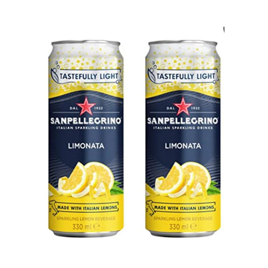 Luckystore.in Beverages San Pellegrino Limonata Sparkling Lemon Drink, 330 ml (Pack of 2)