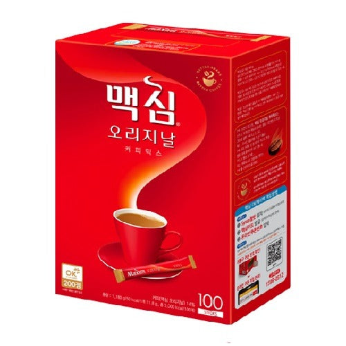Luckystore.in Maxim Original Korean Coffee Mix - 100 pieces (Red box)