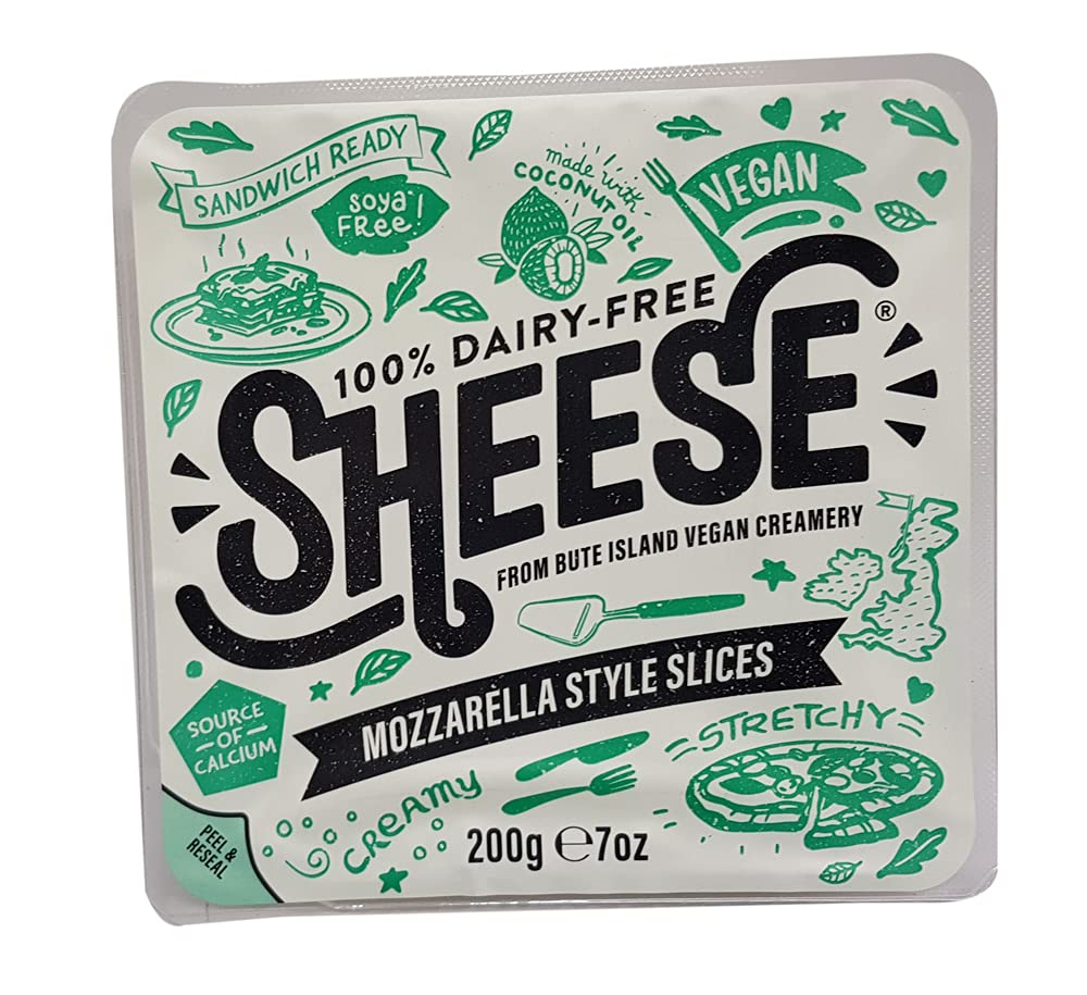 Luckystore.in Sheese Vegan Mozzarella Style Cheese Slices, 200g