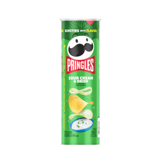 Luckystore.in Spices & Seasonings Pringles Potato Chips, Sour Cream and Onion, 28g (Imported)