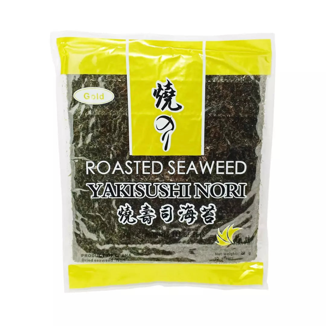 luckystore Gold Yaki Sushi Nori Roasted Seaweed Sheets