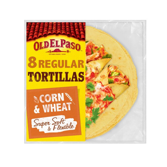 luckystore Lucky Exclusives Old El Paso 8 Regular Super Soft Corn And Wheat Tortillas 335g